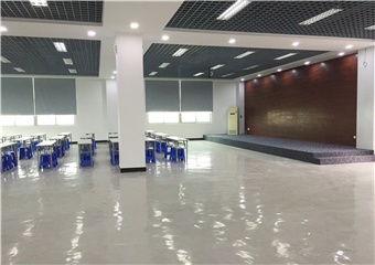 廠房培訓室一角裝飾